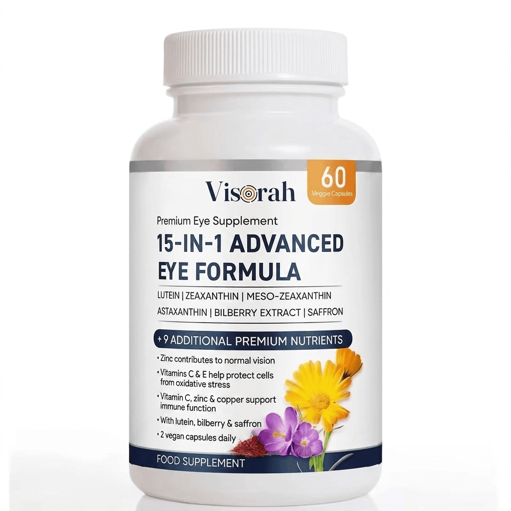Visorah 15-in-1 Advanced Eye Formula — 60 vegan capsules